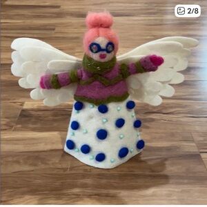 ISO-
Multicolored Felt Angel with Wings